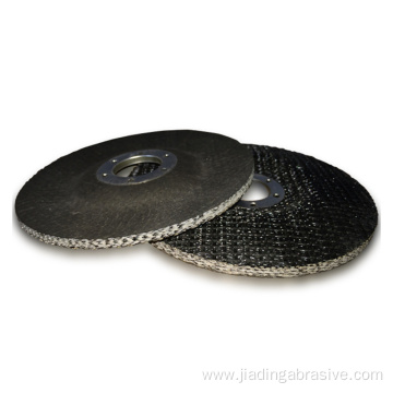 fiberglass backing plate for flap disc with metal